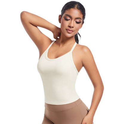 Nylon Cross-Back Yoga Vest