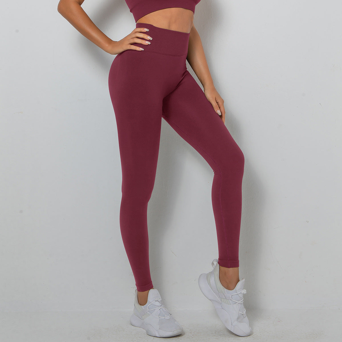 Seamless Knit Peach Lift Yoga Leggings – 9/10 Length