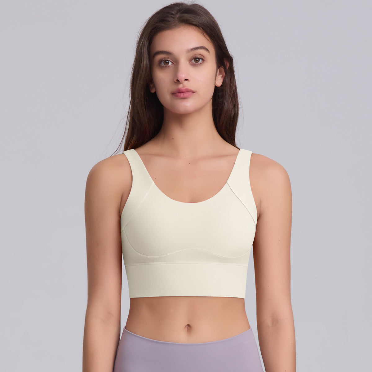 U-Back Buttoned Sports Bra