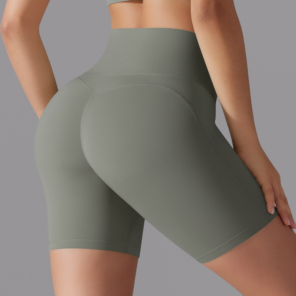 No-Show High-Waist Barely-There Yoga Shorts – 3-Inch Fit