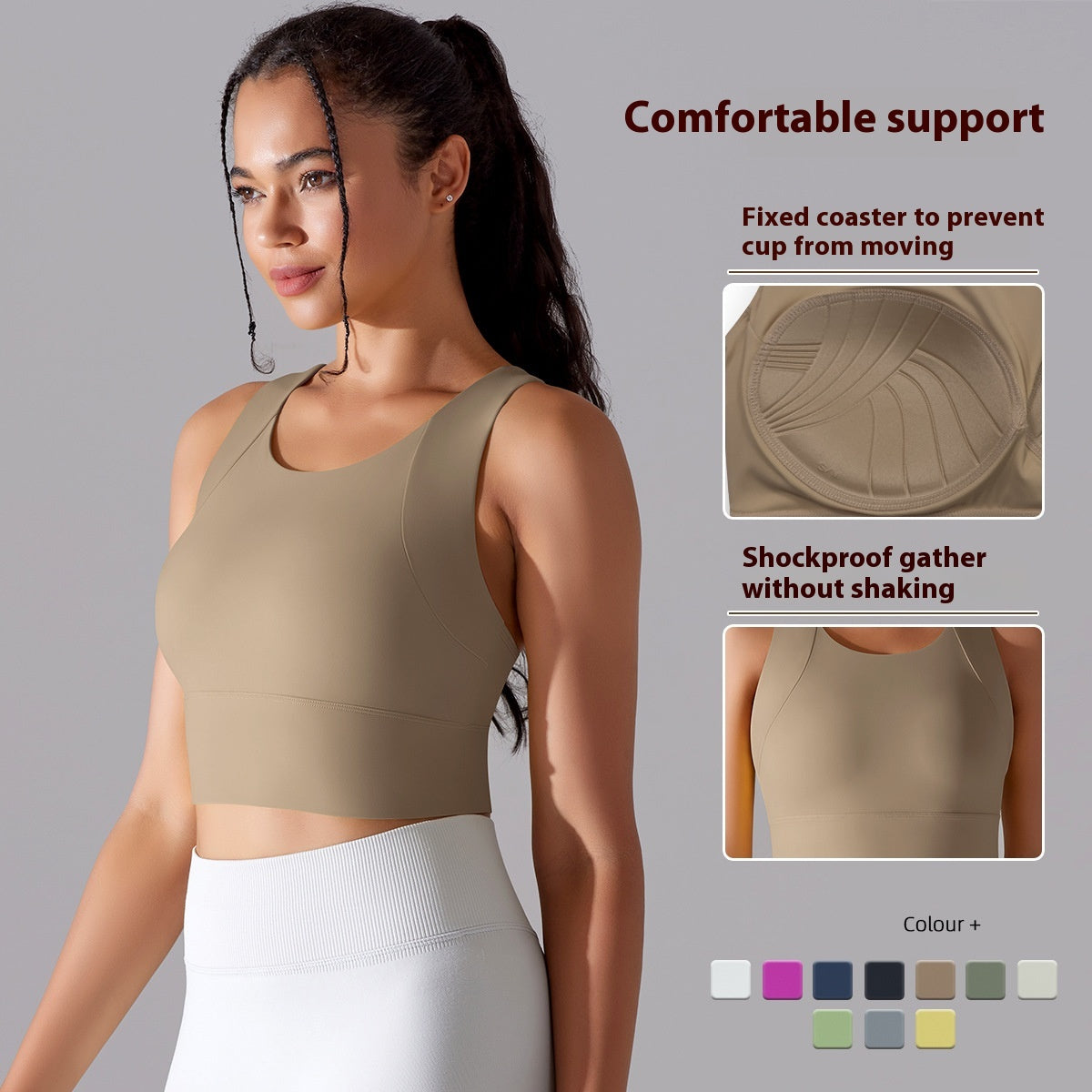 Padded Curve-Fit Sports Tank