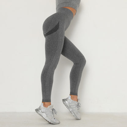 Seamless Peach Lift High-Waist Yoga Leggings – Breathable & Sculpting