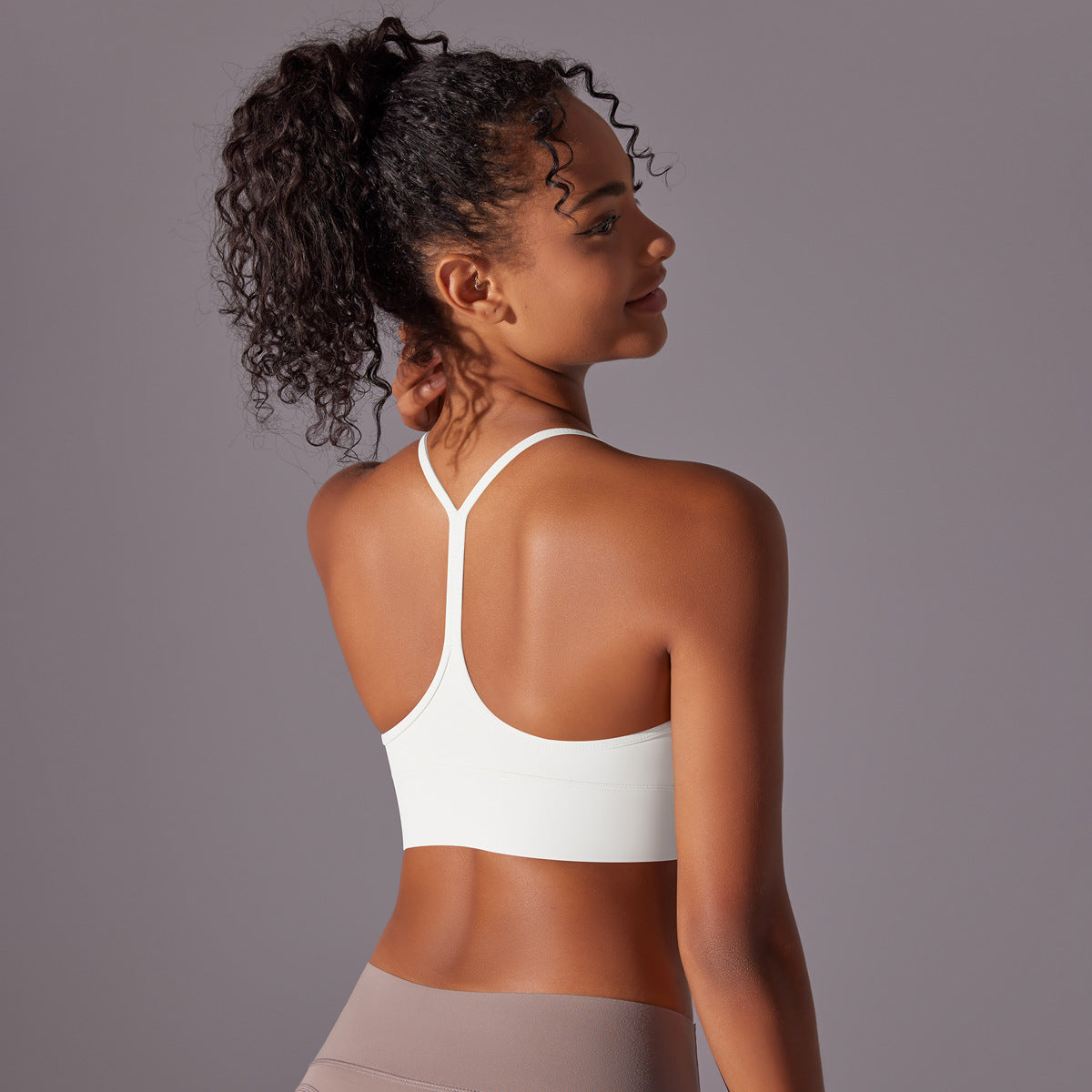 Double-Brushed Racerback Sports Bra – Yoga & Workout Bra