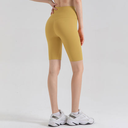 Classic Spring and Summer New Brushed Nude Feel Sports Five Points Yoga Pants Women's Sports Running Workout Shorts No Embarrassment Line