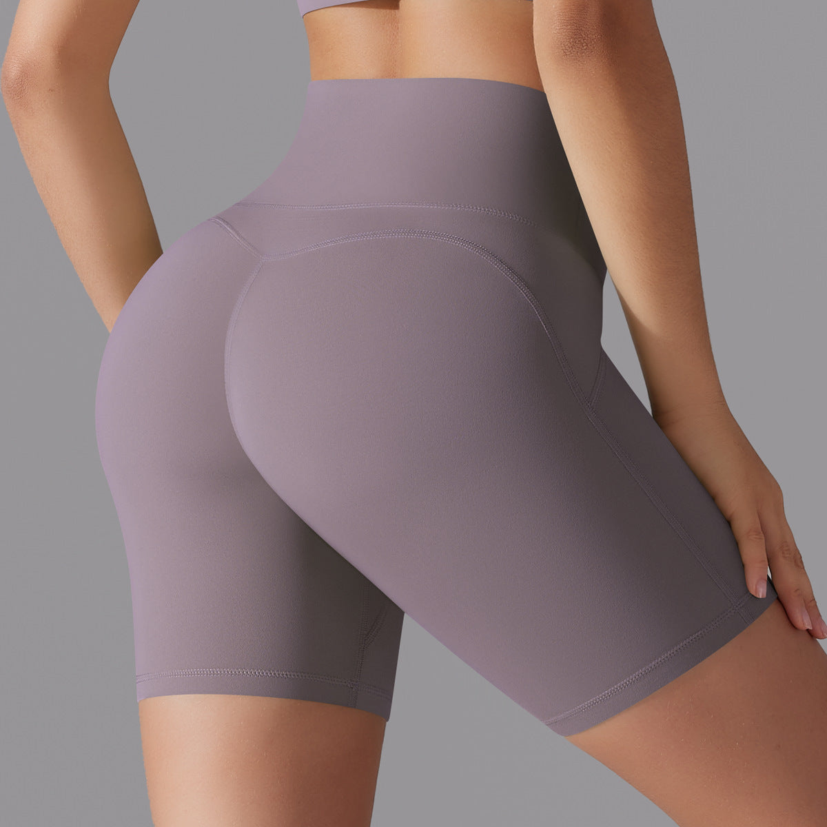 No-Show High-Waist Barely-There Yoga Shorts – 3-Inch Fit