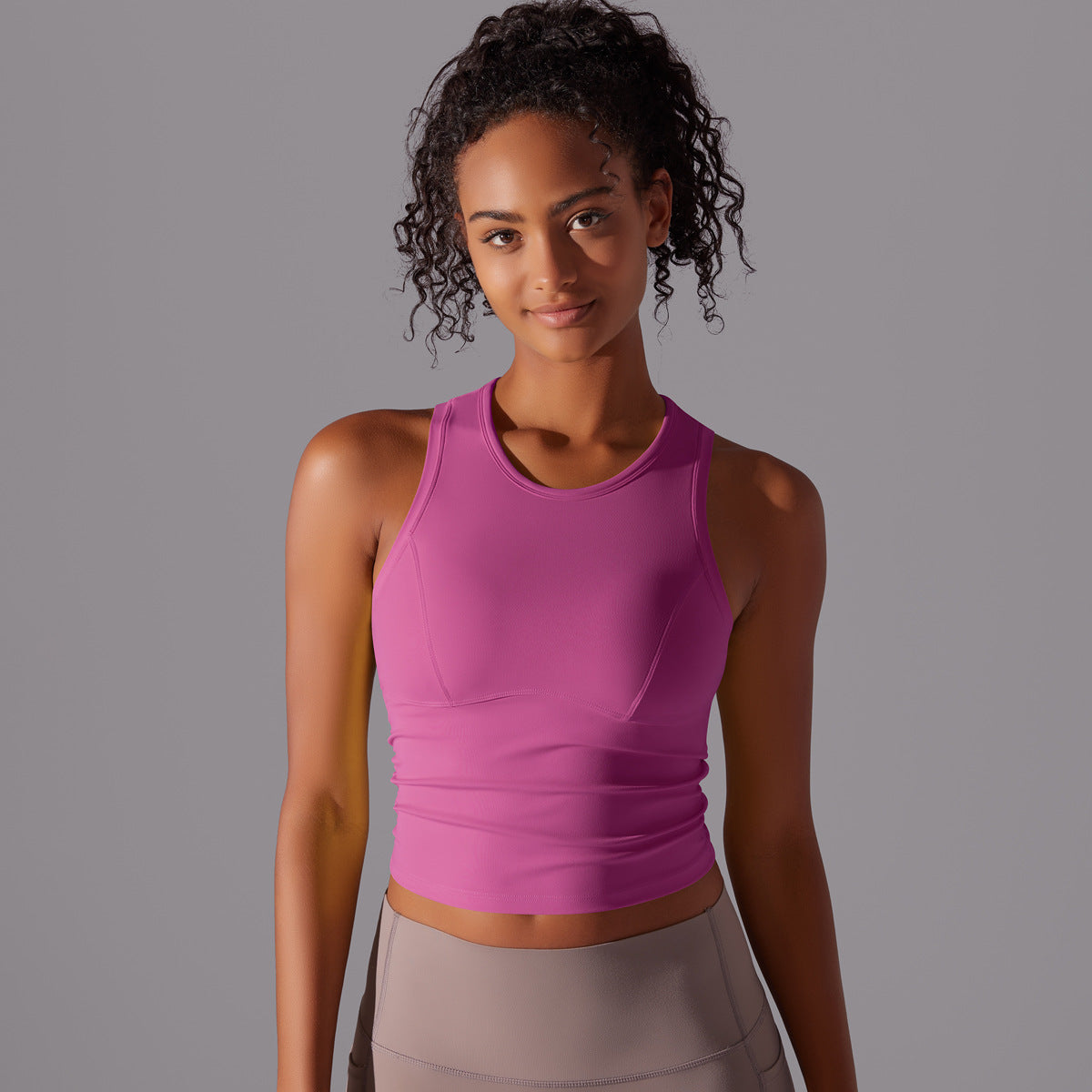 Nylon High-Waist Sports Tank