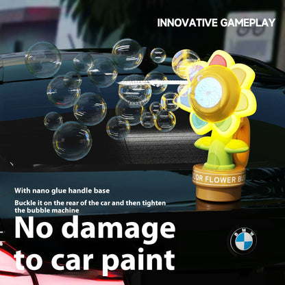 Car Rear Sunflower Bubble Maker with Head Movement