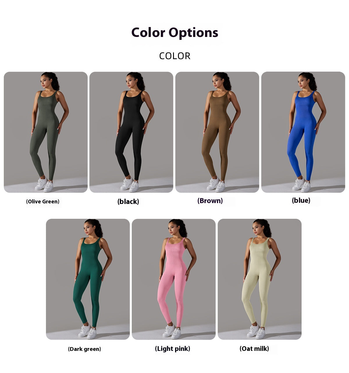 Seamless Ribbed Bodysuit – Solid Color Fitted Activewear