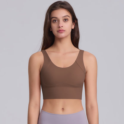 U-Back Buttoned Sports Bra